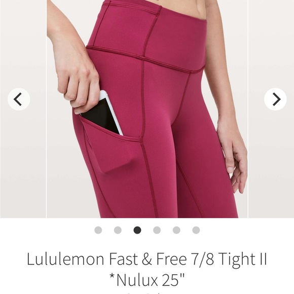 LULULEMON FAST & FREE 7/8 TIGHT - Picture 3 of 6